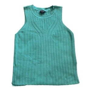 Pendleton Teal Green Riverstone Knit Sleeveless Tank Top Vest XL